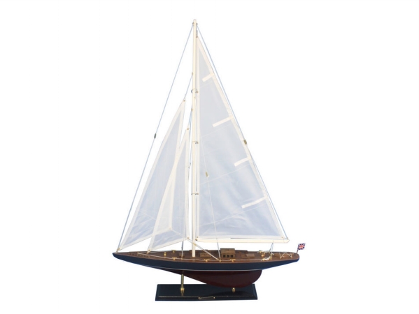 Picture of Handcrafted Model Ships END-R-35 Wooden Endeavour Model Sailboat Decoration - 35 in.