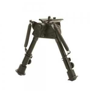 Heavy Duty Pivot Adjustable Bi-Pod - 9-13 in.- Matte Black