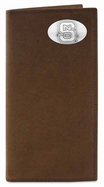 Picture of ZeppelinProducts NCS-IWT4-CRZH-LBR NC State Secretary Crazyhorse Leather Wallet