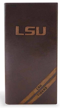 Picture of ZeppelinProducts LSU-IWD4-BRW LSU Secretary Debossed Leather Wallet