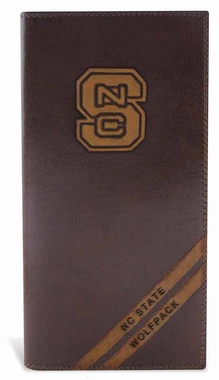 Picture of ZeppelinProducts NCS-IWD4-BRW NC State Secretary Debossed Leather Wallet