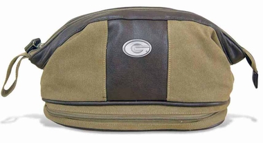 Picture of ZeppelinProducts UGA-BTX1-KHK Georgia Toiletry Bag Waxed Canvas- 12 x 7 x 7