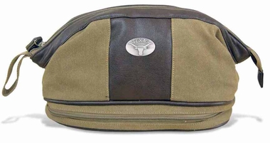 Picture of ZeppelinProducts UTX-BTX1-KHK Texas Toiletry Bag Waxed Canvas- 12 x 7 x 7