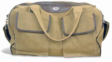Picture of ZeppelinProducts UGA-BWX1-KHK Georgia Duffel Bag Waxed Canvas- 21 x 15 x 12