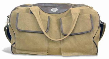 Picture of ZeppelinProducts UKY-BWX1-KHK Kentucky Duffel Bag Waxed Canvas- 21 x 15 x 12