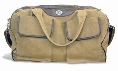 Picture of ZeppelinProducts UMS-BWX1-KHK OLE Miss Duffel Bag Waxed Canvas- 21 x 15 x 12