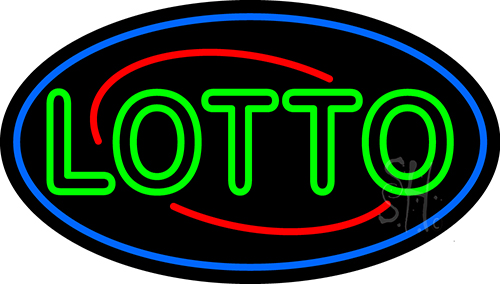 Picture of The Sign Store N105-13339- Clear Double Stroke Lotto Clear Backing Neon Sign 17 T x 30 W in.