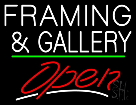 Picture of The Sign Store N105-7465- Clear White Framing And Gallery With Open 2 Clear Backing Neon Sign 24 T x 31 W in.