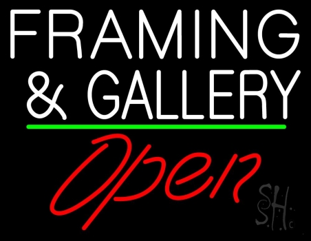 Picture of The Sign Store N105-7466- Clear White Framing And Gallery With Open 3 Clear Backing Neon Sign 24 T x 31 W in.