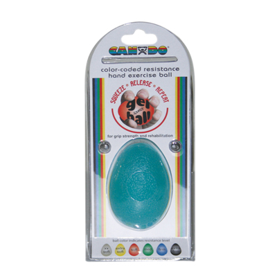 10-1894 CanDo Gel Squeeze Ball Large Cylindrical- Blue - Heavy