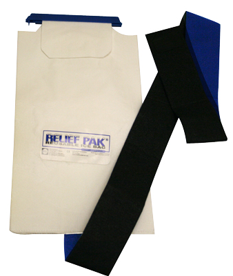 Picture of Fabrication Enterprises 11-1240 Relief Pak Insulated Ice Bag- Hook-Loop Band- Large - 7 x 13 in.