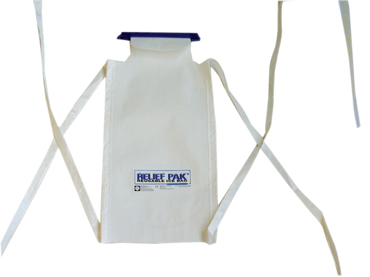 Picture of Fabrication Enterprises 11-1242 Relief Pak Insulated Ice Bag- Tie Strings- Large - 7 x 13 in.