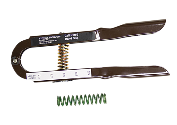Power Hand Grip, Adjustable Grip, 1-Spring Variable Tension (5 - 50 lb.)