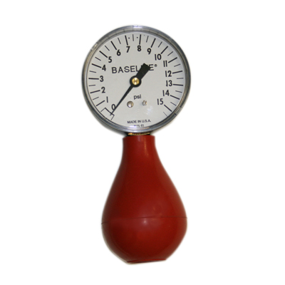 Picture of Fabrication Enterprises 12-0292 Baseline Dynamometer - Pneumatic Squeeze Bulb - 15 Psi Capacity- No Reset