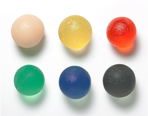 Cando Gel Squeeze Ball - Standard Circular - 6-Piece
