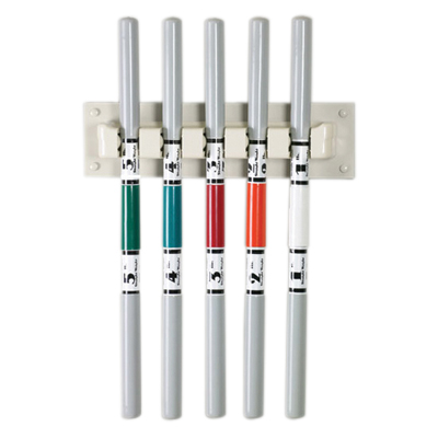 WaTE Bar Wall Rack For Exercise Weight Bars, 5-Bar Vertical Rack