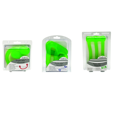 10-1563 Cando Jelly Expander Single- Double and Triple Exerciser Kit- Green - Medium