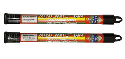 CanDo Mini WaTE Exercise Weight Bar, 1.5 lb., Red, 2 Each