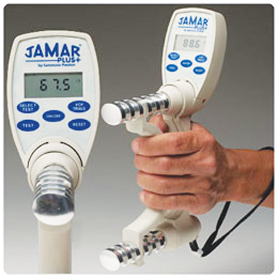 Picture of Fabrication Enterprises 12-0604 Jamar Hand Dynamometer- 200 lbs. Capacity