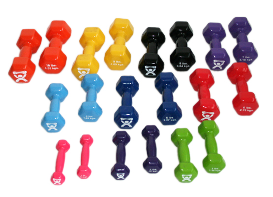 Cando Vinyl Coated Dumbbell- 20 Piece Set