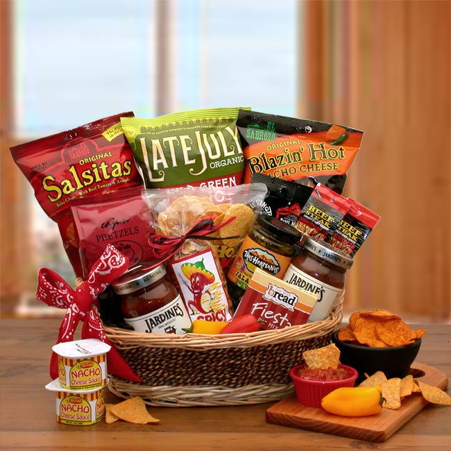 Picture of Gift Basket Drop Shipping 810811 A Little Spice Gourmet Salsa and Chips Gift Basket