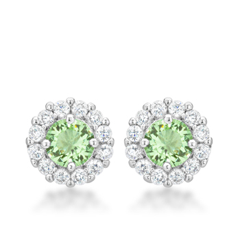 Bella Bridal Earrings In Peridot