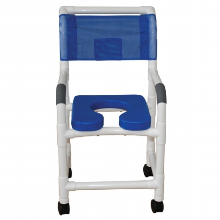 Picture of MJM International 118-3TW-SSDE-BL Shower Chair 18 in.