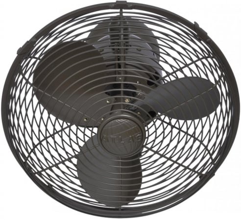 Kaye Wall Fan - Textured Bronze - Oscillating - 3-Speed Control - Durable Design