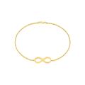 Fine Jewelry Vault UBBR3039AGVY 18K Yellow Gold Vermeil Infinity Bracelet in Sterling Silver with 7 in. Box Chain Bracel Fine Jewelry Vault UBBR3039AGVY 18K Yellow Gold Vermeil Infinity Bracelet in Sterling Silver with 7 in. Box Chain Bracel