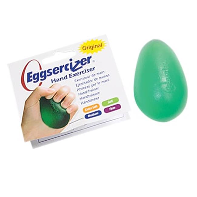 Fabrication Enterprises 10-1291 Eggsercizer Hand Exerciser - Green- soft