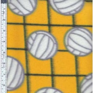 Picture of Textile Creations MFP-330-05 Sport Fleece&#44; Volleyballs Yellow