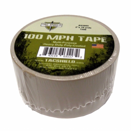 TCSH 03985 100 Mph Tape 10 Yards- Tan