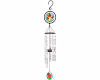 Picture of Carson Home Accents CHA60377 In Memory 35 In. Stained Glass Sonnet Wind Chime