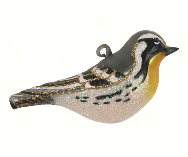 Picture of Cobane Studio COBANEC412 Yellow Throated Warbler Ornament