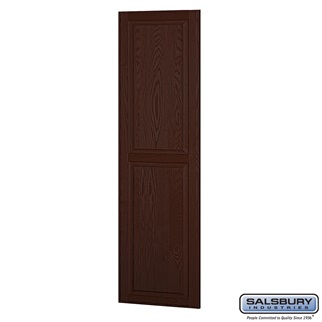 SalsburyIndustries 11137DRK 24 in. Deep Solid Dark Oak Executive Wood Locker Side Panel