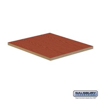 SalsburyIndustries 11148MED 18 in. Solid Medium Oak Executive Wood Locker In-Line Flat Top Filler