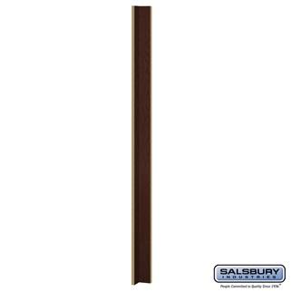 SalsburyIndustries 11167DRK Solid Dark Oak Executive Wood Locker Corner Vertical Front Filler- 15 in.