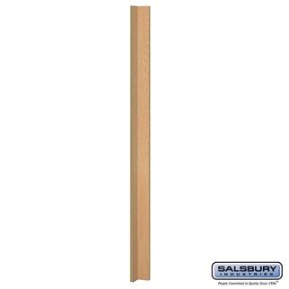 SalsburyIndustries 11167LGT Solid Light Oak Executive Wood Locker Corner Vertical Front Filler- 15 in.