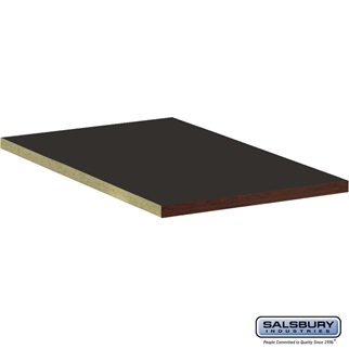 SalsburyIndustries 11194DRK 24 in. Deep Solid Dark Oak Executive Wood Locker Compartment Shelf