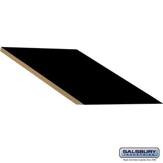 SalsburyIndustries 22289BLK 24 in. Deep Extra Wide Designer Wood Locker In-Line Sloping Hood Filler - Black