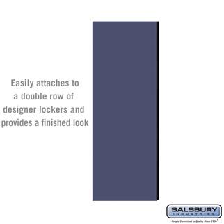 SalsburyIndustries 5 ft. High - 21 in. Deep Designer Wood Locker Double End Side Panel - Blue
