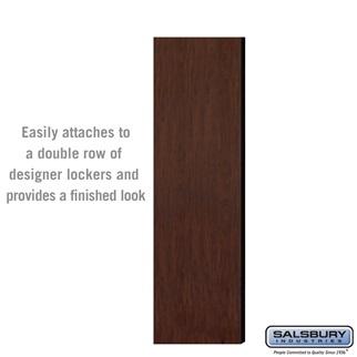 SalsburyIndustries  6 ft. High - 18 in. Deep Designer Wood Locker Double End Side Panel - Mahogany