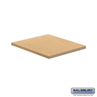 SalsburyIndustries 33347MAP 15 in. Deep Designer Wood Locker In-Liner Flat Top Filler Corner- Maple