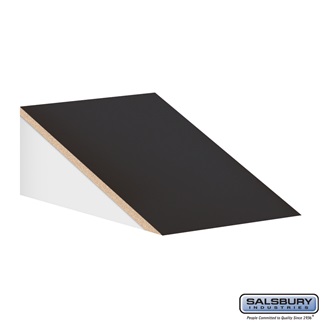 SalsburyIndustries 33357BLK Sloping Hood For 15 in. Deep Designer Locker - 1 Wide- Black