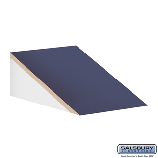 SalsburyIndustries 33357BLU Sloping Hood For 15 in. Deep Designer Locker - 1 Wide- Blue