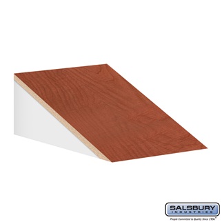 SalsburyIndustries 33357CHE Sloping Hood For 15 in. Deep Designer Locker - 1 Wide- Cherry