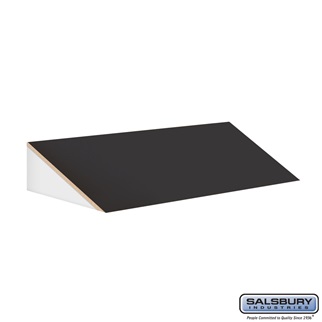 SalsburyIndustries 33359BLK Sloping Hood For 15 in. Deep Designer Locker - 3 Wide- Black