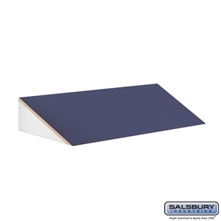 SalsburyIndustries 33359BLU Sloping Hood For 15 in. Deep Designer Locker - 3 Wide- Blue