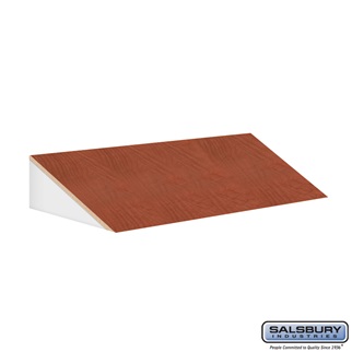 SalsburyIndustries 33359CHE Sloping Hood For 15 in. Deep Designer Locker - 3 Wide- Cherry