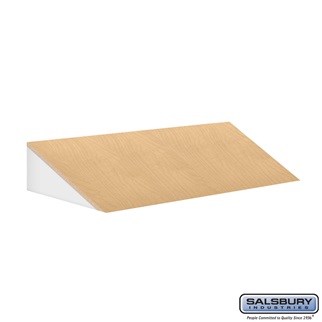 SalsburyIndustries 33359MAP Sloping Hood For 15 in. Deep Designer Locker - 3 Wide- Maple